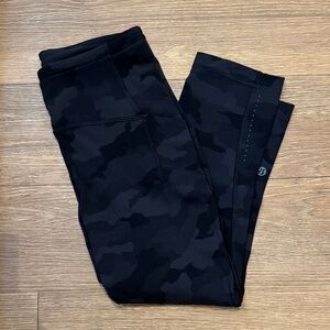 Lululemon Black Camouflage Leggings